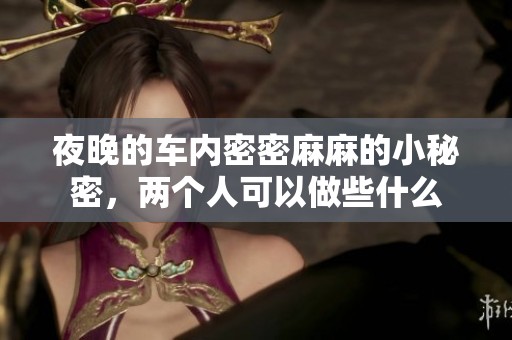 夜晚的车内密密麻麻的小秘密，两个人可以做些什么