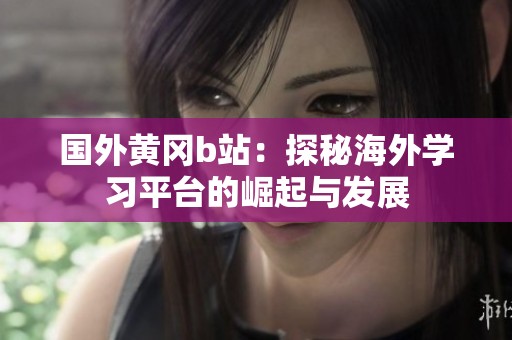 国外黄冈b站：探秘海外学习平台的崛起与发展