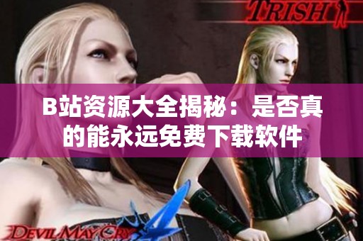 B站资源大全揭秘：是否真的能永远免费下载软件