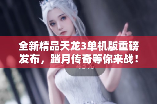 全新精品天龙3单机版重磅发布，踏月传奇等你来战！