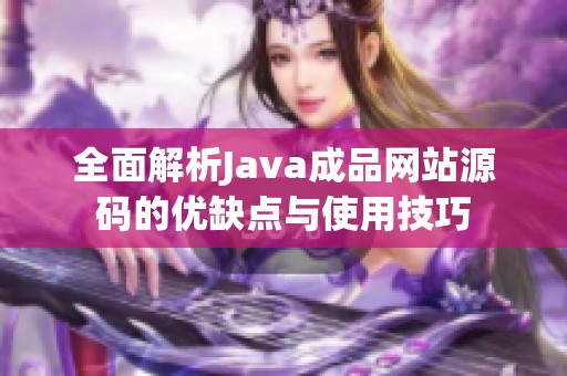 全面解析Java成品网站源码的优缺点与使用技巧