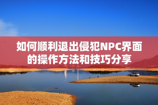 如何顺利退出侵犯NPC界面的操作方法和技巧分享