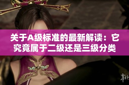 关于A级标准的最新解读：它究竟属于二级还是三级分类