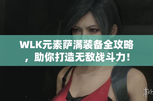 WLK元素萨满装备全攻略，助你打造无敌战斗力！