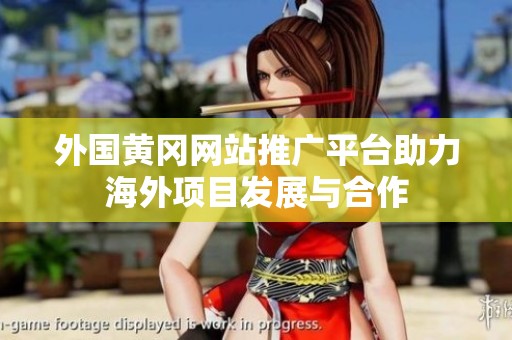 外国黄冈网站推广平台助力海外项目发展与合作