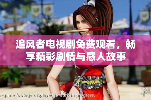 追风者电视剧免费观看，畅享精彩剧情与感人故事