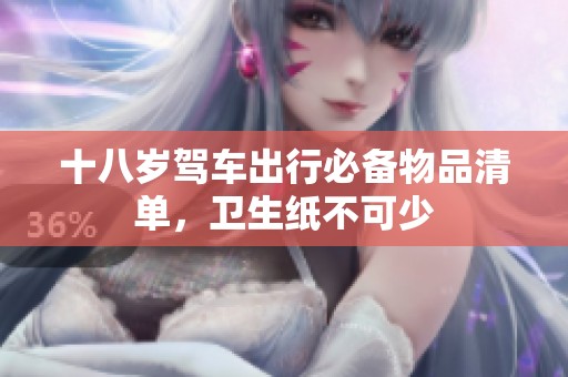 十八岁驾车出行必备物品清单，卫生纸不可少