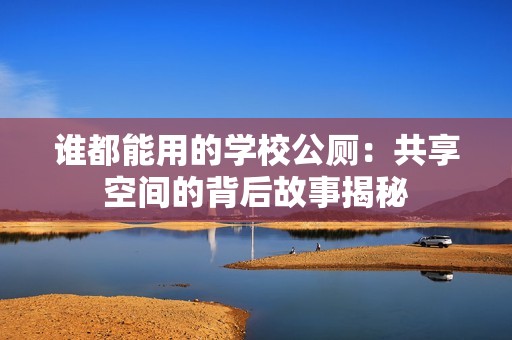 谁都能用的学校公厕：共享空间的背后故事揭秘