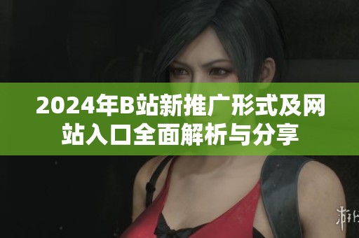 2024年B站新推广形式及网站入口全面解析与分享