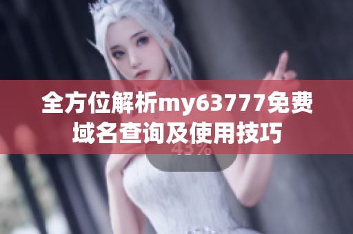 全方位解析my63777免费域名查询及使用技巧