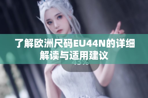 了解欧洲尺码EU44N的详细解读与适用建议