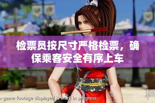检票员按尺寸严格检票，确保乘客安全有序上车