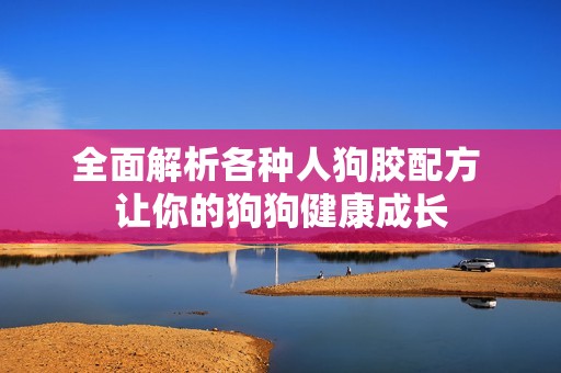 全面解析各种人狗胶配方 让你的狗狗健康成长