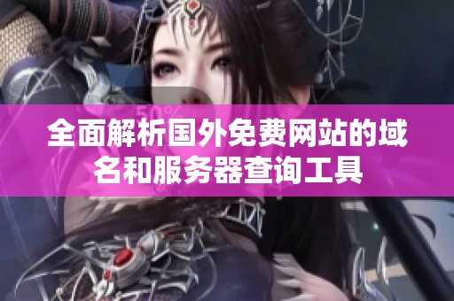 全面解析国外免费网站的域名和服务器查询工具
