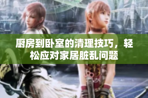厨房到卧室的清理技巧，轻松应对家居脏乱问题