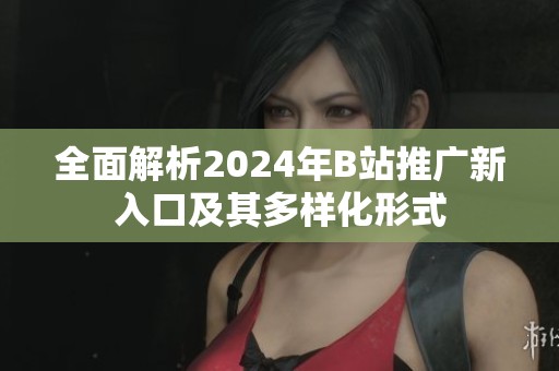 全面解析2024年B站推广新入口及其多样化形式