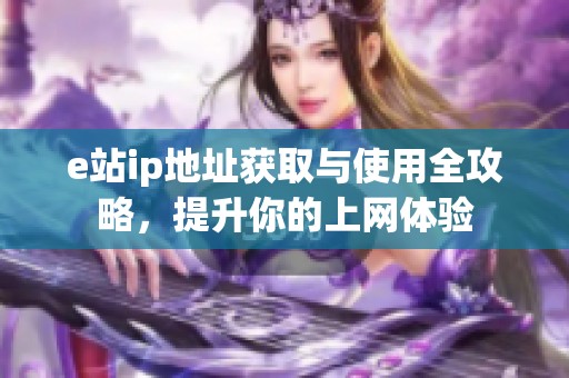 e站ip地址获取与使用全攻略，提升你的上网体验