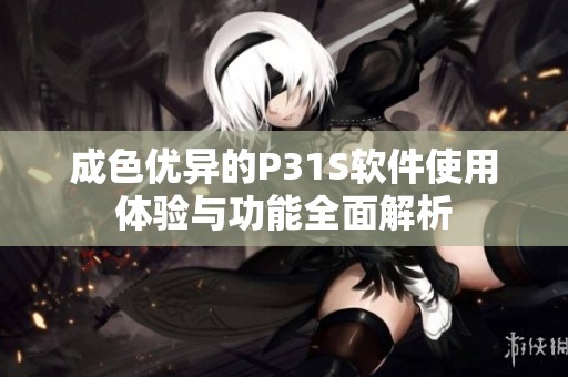 成色优异的P31S软件使用体验与功能全面解析