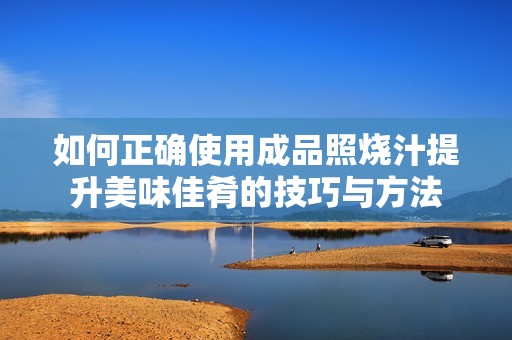 如何正确使用成品照烧汁提升美味佳肴的技巧与方法