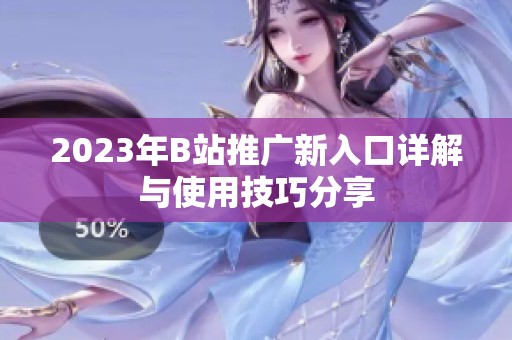 2023年B站推广新入口详解与使用技巧分享
