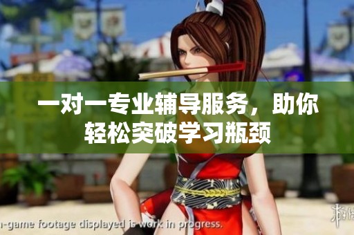 一对一专业辅导服务，助你轻松突破学习瓶颈
