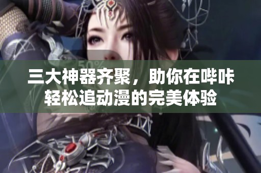 三大神器齐聚，助你在哔咔轻松追动漫的完美体验