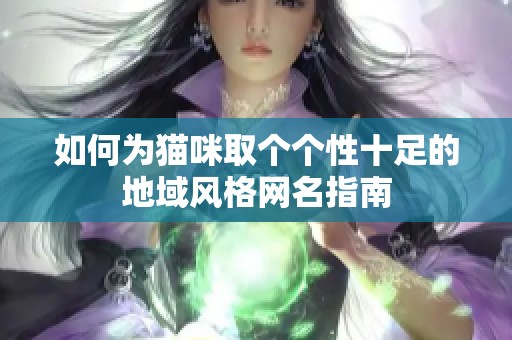 如何为猫咪取个个性十足的地域风格网名指南