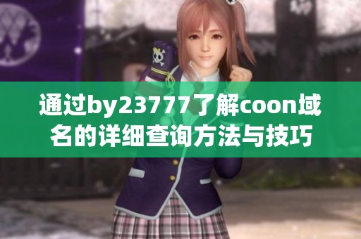 通过by23777了解coon域名的详细查询方法与技巧