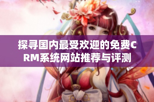 探寻国内最受欢迎的免费CRM系统网站推荐与评测