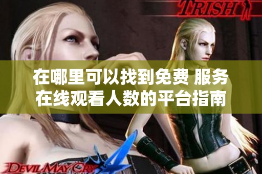 在哪里可以找到免费 服务在线观看人数的平台指南