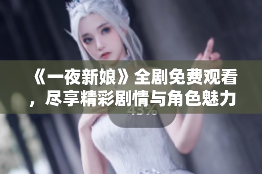 《一夜新娘》全剧免费观看，尽享精彩剧情与角色魅力