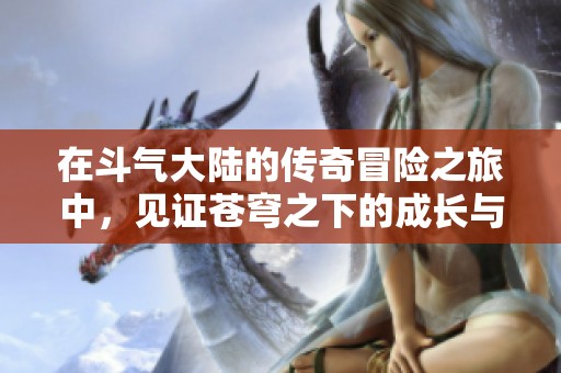 在斗气大陆的传奇冒险之旅中，见证苍穹之下的成长与蜕变