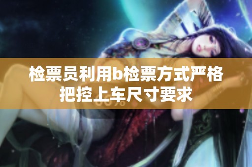检票员利用b检票方式严格把控上车尺寸要求