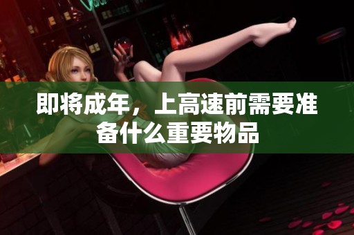 即将成年，上高速前需要准备什么重要物品