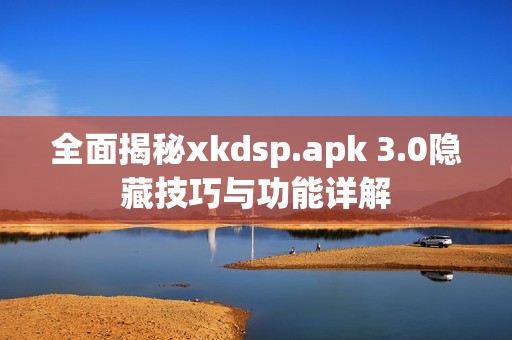 全面揭秘xkdsp.apk 3.0隐藏技巧与功能详解