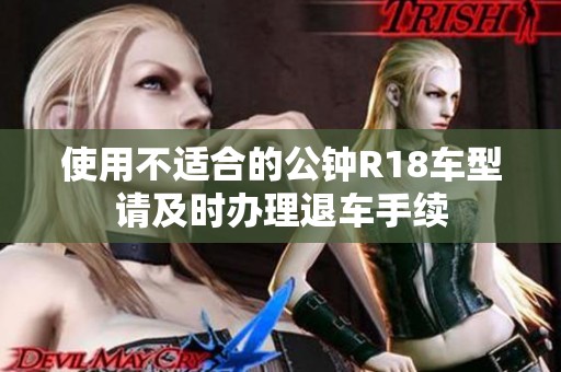 使用不适合的公钟R18车型请及时办理退车手续
