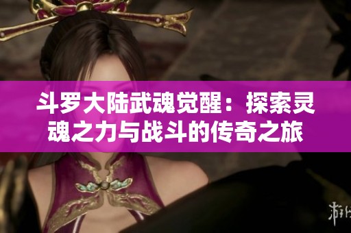 斗罗大陆武魂觉醒：探索灵魂之力与战斗的传奇之旅