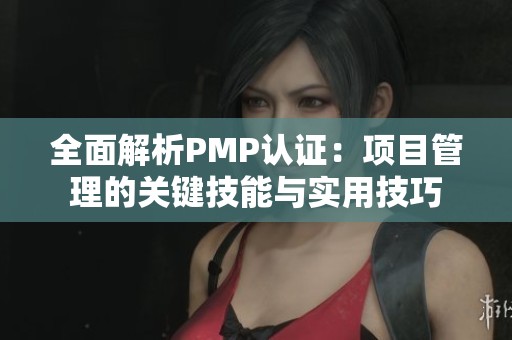 全面解析PMP认证：项目管理的关键技能与实用技巧
