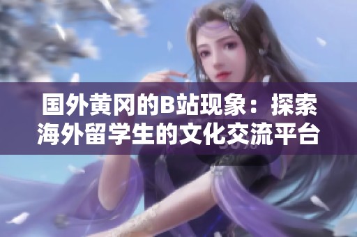 国外黄冈的B站现象：探索海外留学生的文化交流平台