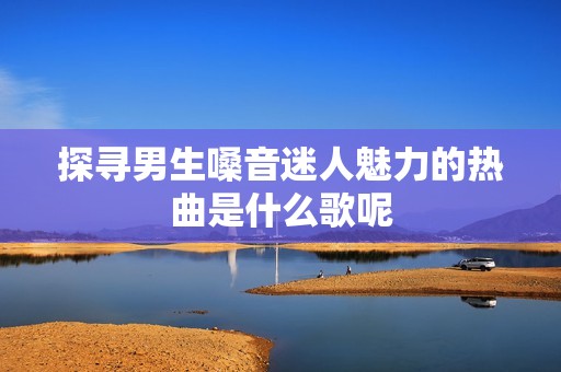 探寻男生嗓音迷人魅力的热曲是什么歌呢
