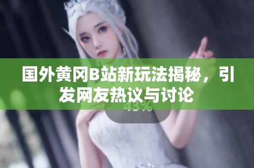 国外黄冈B站新玩法揭秘，引发网友热议与讨论