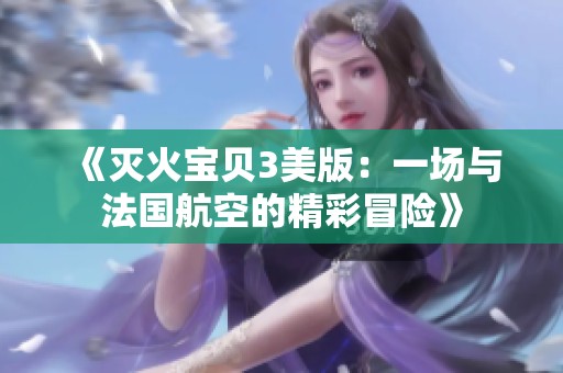 《灭火宝贝3美版：一场与法国航空的精彩冒险》