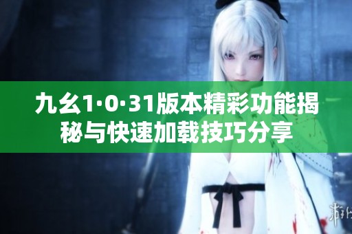 九幺1·0·31版本精彩功能揭秘与快速加载技巧分享
