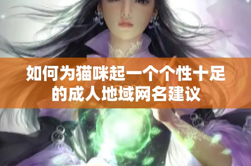 如何为猫咪起一个个性十足的成人地域网名建议