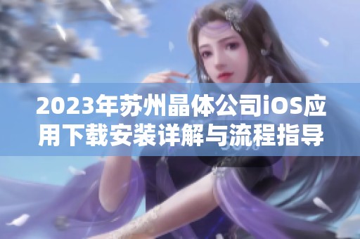 2023年苏州晶体公司iOS应用下载安装详解与流程指导