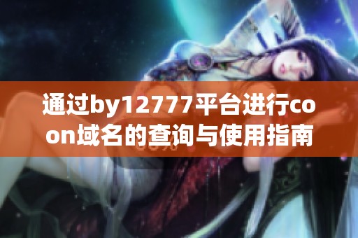 通过by12777平台进行coon域名的查询与使用指南