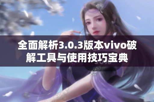 全面解析3.0.3版本vivo破解工具与使用技巧宝典