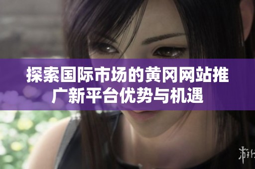 探索国际市场的黄冈网站推广新平台优势与机遇