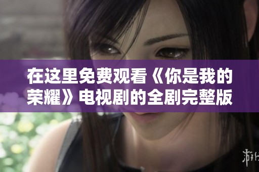 在这里免费观看《你是我的荣耀》电视剧的全剧完整版
