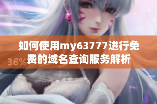 如何使用my63777进行免费的域名查询服务解析